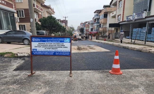 İSU, Derince'de yoğun çalışmalar gerçekleştiriyor 