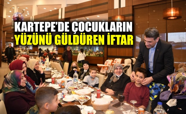 Kartepe’de çocukların yüzünü güldüren iftar