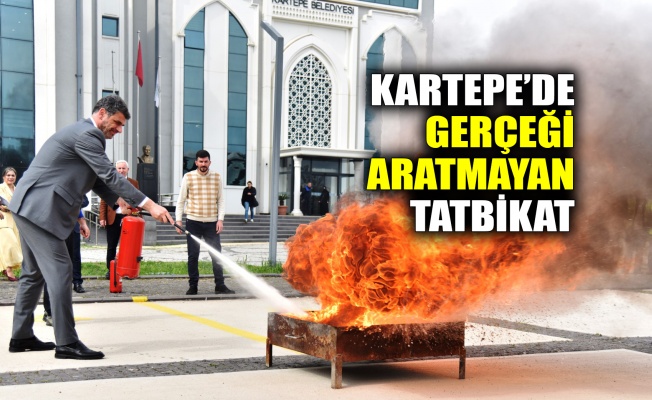 Kartepe’de gerçeği aratmayan tatbikat