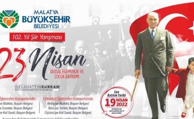 Malatya'da 23 Nisan'a özel şiir yarışması 