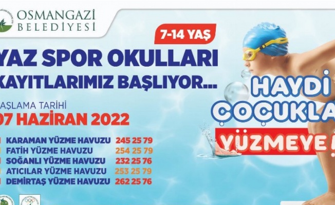 Bursa Osmangazi’de havuzlar çocuklar ile renklenecek