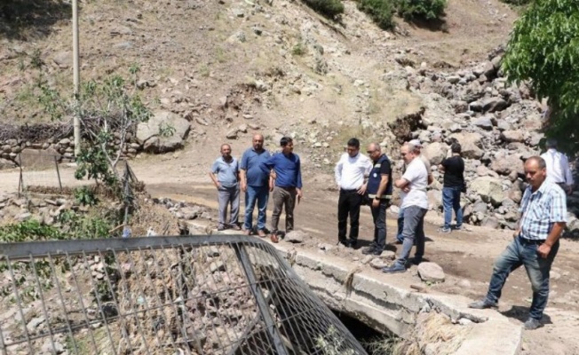 Manisa Demirci'de yaşanan sel sonrası taşkın önlemi!