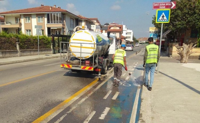 Sakarya'nın bisiklet yollarında bayram temizliği