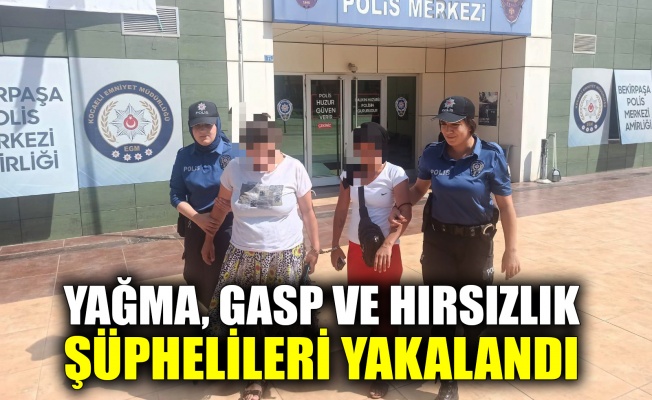 Yağma, gasp ve hırsızlık şüphelileri yakalandı