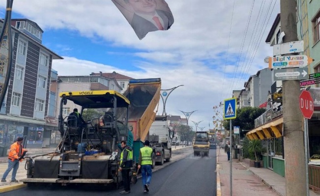 Körfez Hamit Kaplan Caddesi asfaltlandı