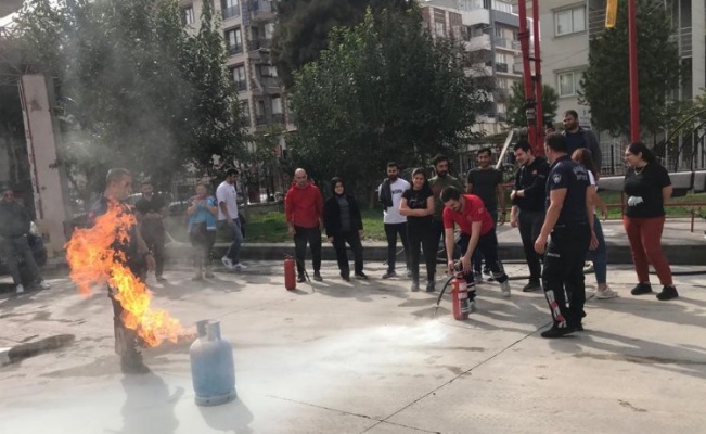 Manisa UMKE'den 'sağlıklı' yangın eğitimi