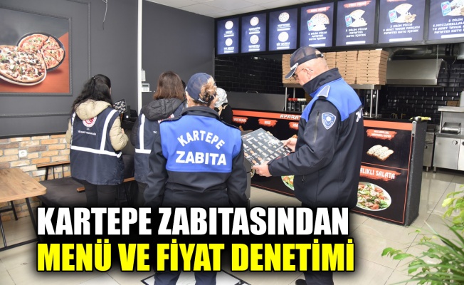 Kartepe zabıtasından menü ve fiyat denetimi