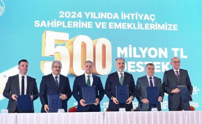 Bursa'da 50 bin haneye  75 Milyon TL destek