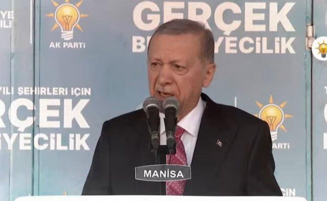 Erdoğan Manisa mitinginde konuştu