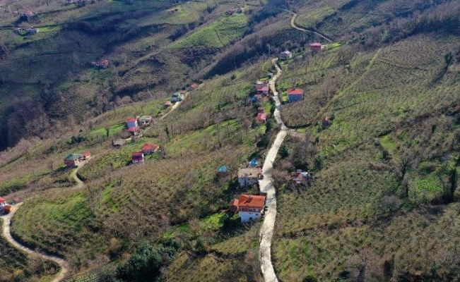 Saray Mahallesinde beton yol sevinci