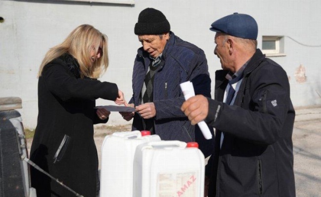 Eskişehirli üreticiye 'sıvı gübre' desteği