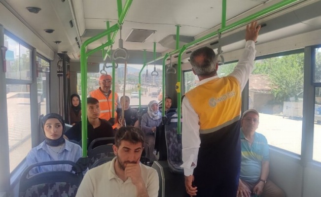 Malatya Büyükşehir'den otobüslerin klimalarına yazlık bakım