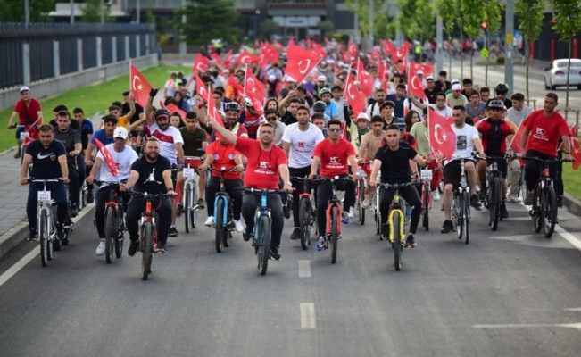 Kayseri'de ‘Milletin Zaferi’ bisiklet turuna yoğun ilgi