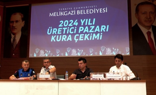 Kayseri Melikgazi Belediyesi Köy Pazarı'nda kuralar çekildi