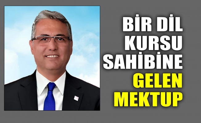 Bir dil kursu sahibine gelen mektup