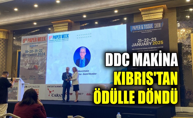 DDC Makina, Kıbrıs'tan ödülle döndü