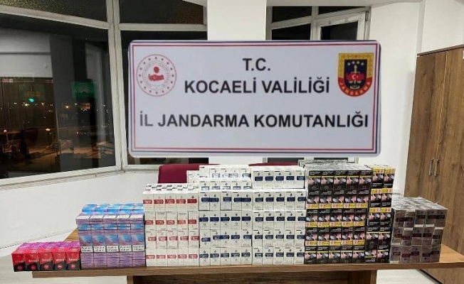 Kocaeli Jandarması 512 karton kaçak sigara ele geçirdi