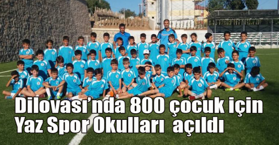  800 çocuk için Yaz Spor Okulu açıldı