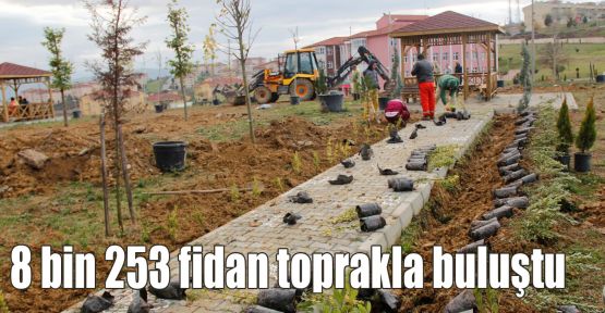  8 bin 253 fidan toprakla buluştu