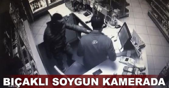 Akaryakıt istasyonundaki bıçaklı soygun kamerada