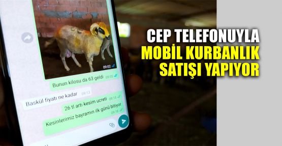  Cep telefonuyla mobil kurbanlık satışı