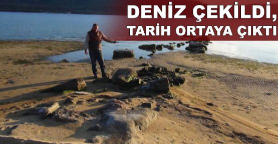 Deniz çekildi, tarih ortaya çıktı