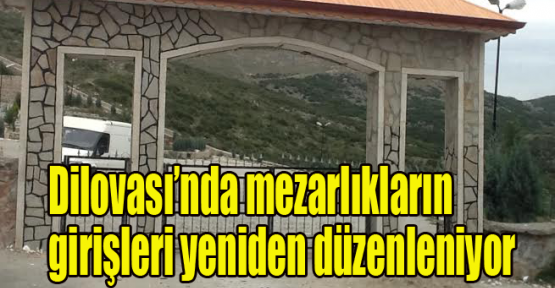 Dilovası’nda mezarlıkların girişleri yeniden düzenleniyor