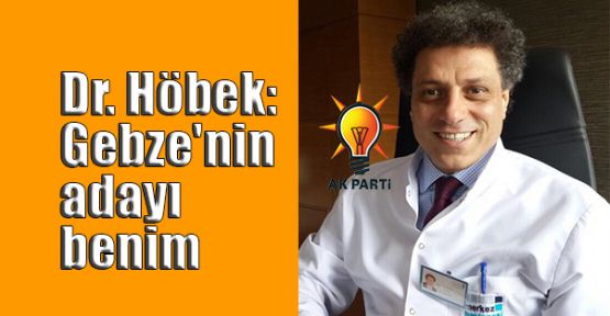 Dr. Höbek: Gebze'nin adayı benim