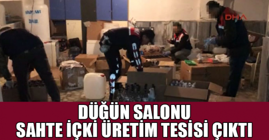  Düğün salonu sahte içki üretim tesisi çıktı!