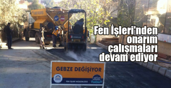 Fen İşleri'nden onarım çalışmaları devam ediyor