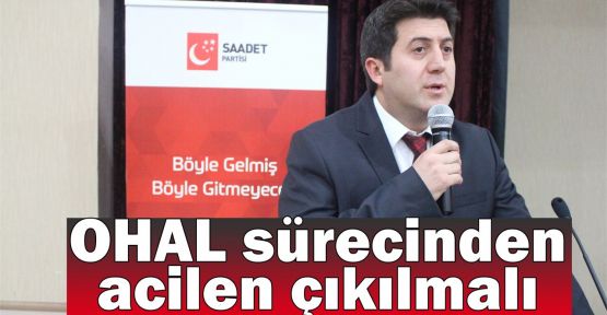   SP'li Mutlu: OHAL sürecinden acilen çıkılmalı