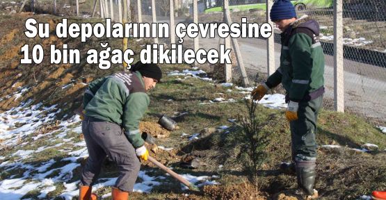   Su depolarının çevresine 10 bin ağaç dikilecek  