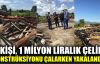  1 milyon liralık çelik konstrüksiyonu çalarken yakalandılar