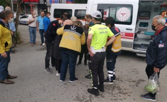 Kocaeli'de otomobilin çarptığı kadın yaralandı