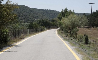 Kütahya'da yol çizgi çalışması tam gaz