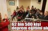 62 bin 500 kişi deprem eğitimi aldı