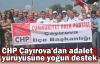 CHP Çayırova'dan adalet yürüyüşüne yoğun destek