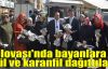 Dilovası'nda bayanlara gül ve karanfil dağıttılar 