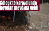 Gölcük'te karayolunda heyelan