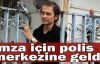  İmza için polis merkezine geldi