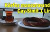 Körfez manzarasında Çay-Simit 1 Lira