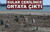 Sular çekildi, mezarlık ortaya çıktı