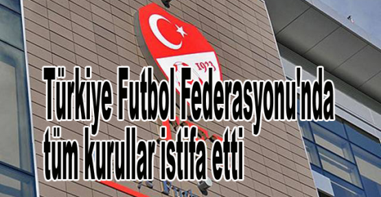 Türkiye Futbol Federasyonu'nda tüm kurullar istifa etti